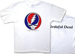 Grateful Dead T-shirt Steal Your Face Adult White Tee Shirt