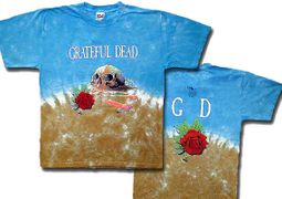 Grateful Dead T-shirt Tie Dye Desert Skull Tee Shirt