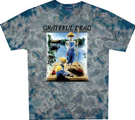 Grateful Dead T-Shirt Tie Dye Tom Sawyer Adult Tee Shirt