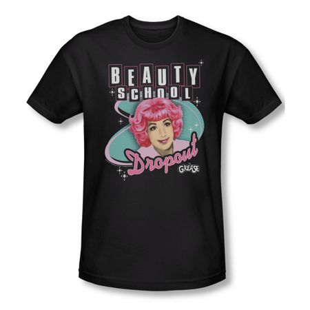 Grease Shirt Beauty School Dropout Adult Black Tee T-Shirt