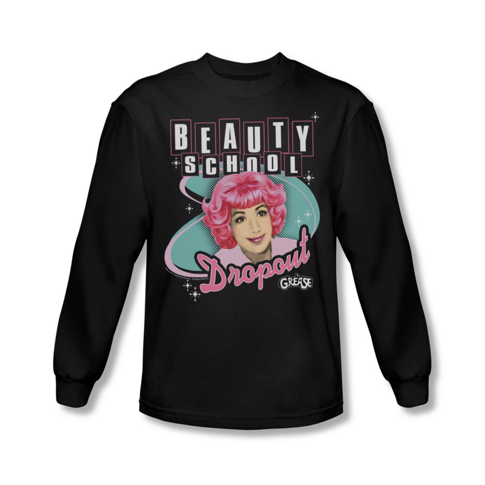 Grease Shirt Beauty School Dropout Long Sleeve Black Tee TShirt