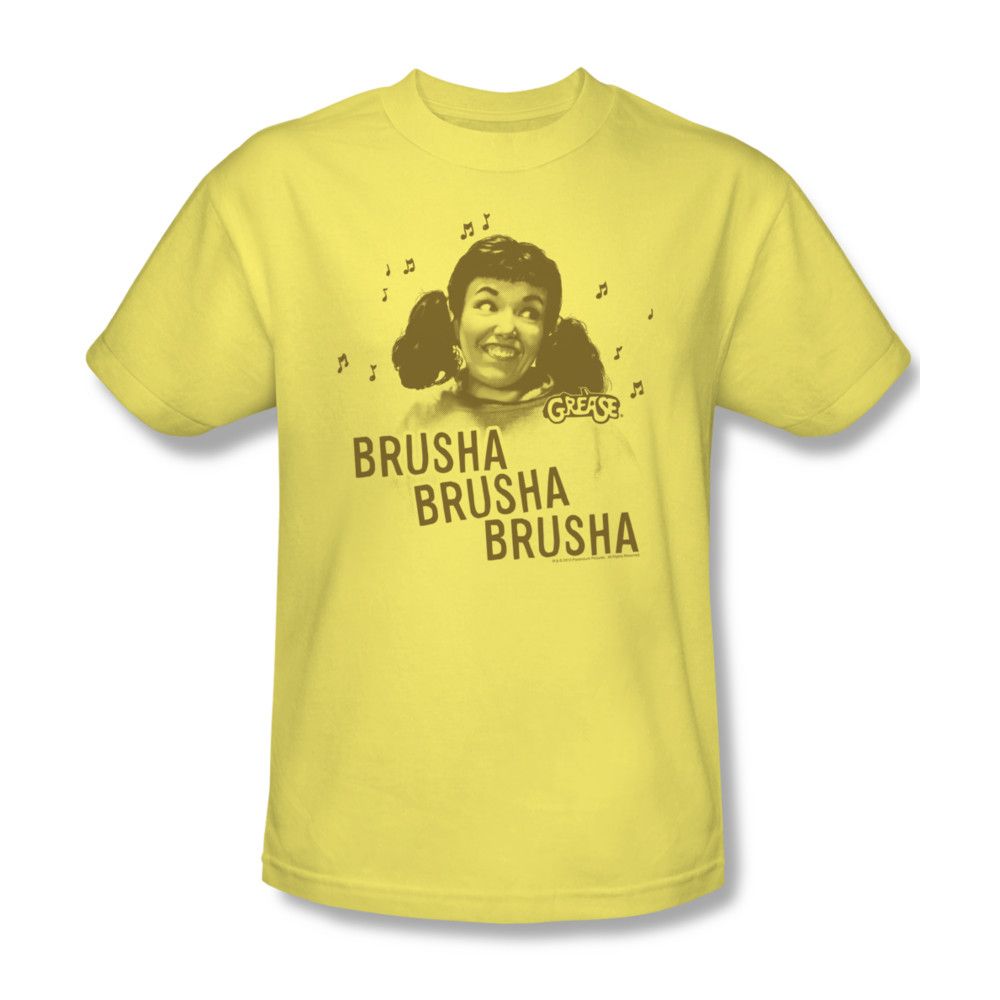 Grease Shirt Brusha Brusha Adult Banana Tee TShirt Grease Brusha Brusha Shirts