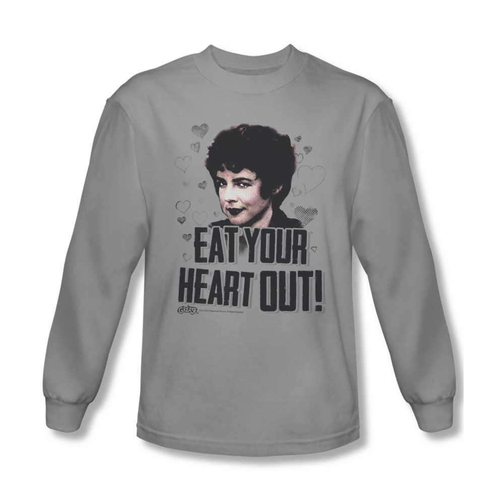Grease Shirt Eat Your Heart Out Long Sleeve Silver Tee TShirt Grease