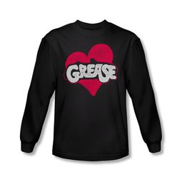 Grease Shirt Heart Long Sleeve Black Tee T-Shirt Grease Shirt Heart Long Sleeve Black Tee T-Shirt