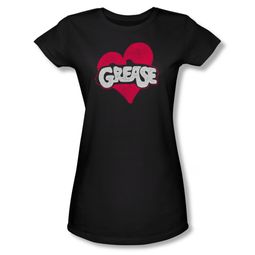 Grease Shirt Juniors Heart Black Tee T-Shirt Grease Shirt Juniors Heart Black Tee T-Shirt