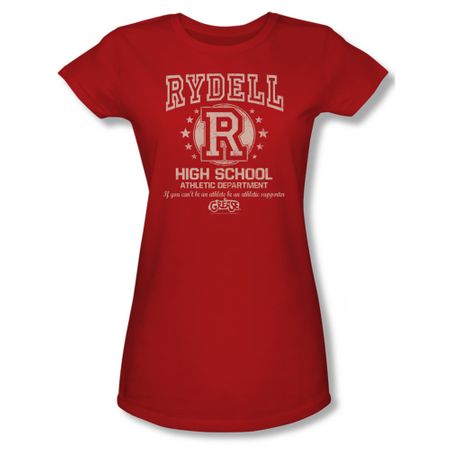Grease Shirt Juniors Rydell High Red Tee T-Shirt