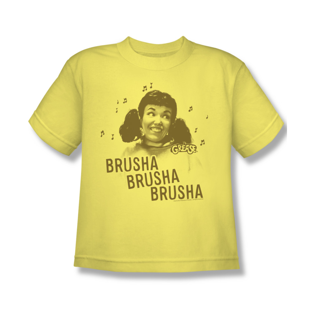 Grease Shirt Kids Brusha Brusha Banana Youth Tee TShirt Grease
