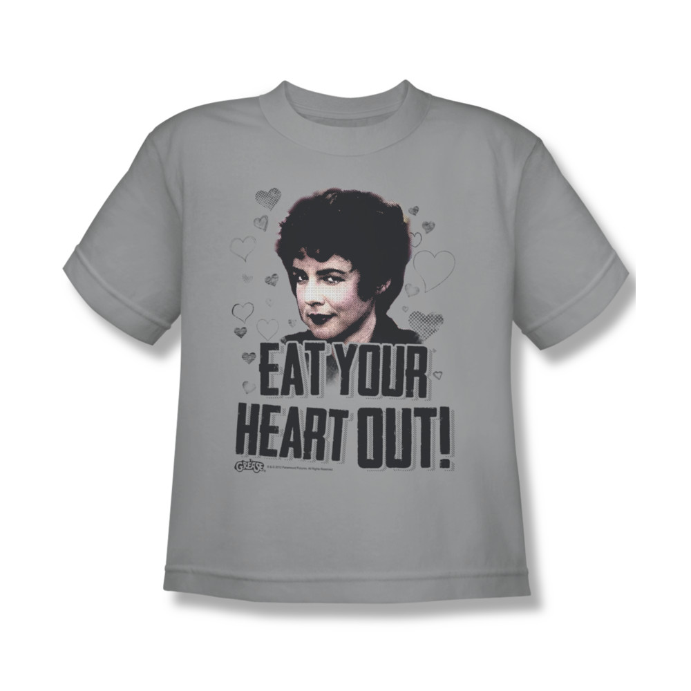 Grease Shirt Kids Eat Your Heart Out Silver Youth Tee TShirt Grease