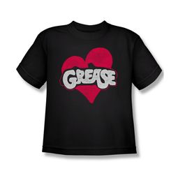 Grease Shirt Kids Heart Black Youth Tee T-Shirt Grease Shirt Kids Heart Black Youth Tee T-Shirt
