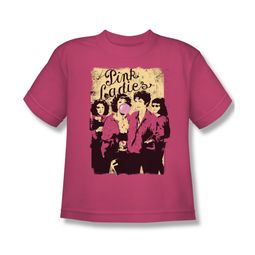 Grease Shirt Kids Pink Ladies Hot Pink Youth Tee T-Shirt
