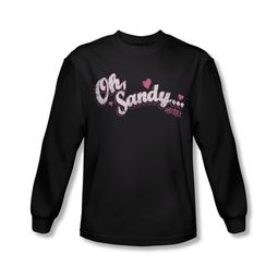 Grease Shirt Oh Sandy Long Sleeve Black Tee T-Shirt