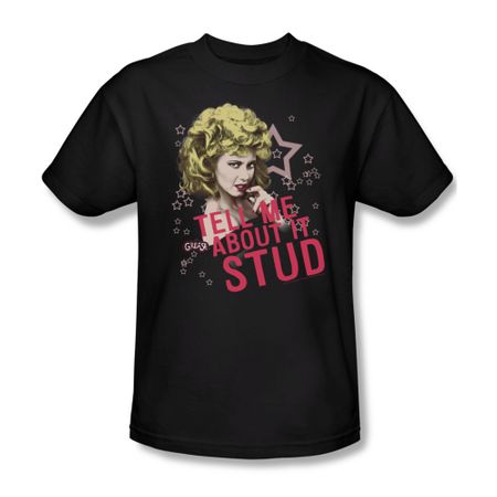 Grease Shirt Tell Me About It Stud Adult Black Tee T-Shirt