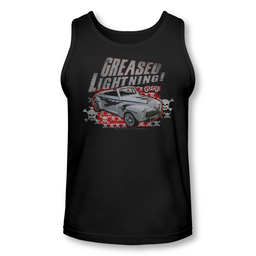 Grease Tank Top Greased Lightening Black Tanktop Grease Greased