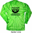 Great Beard Great Responsibility Long Sleeve Tie Dye Shirt