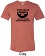 Great Beard Great Responsibility Mens Tri Blend Crewneck Shirt