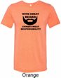 Great Beard Great Responsibility Mens Tri Blend Crewneck Shirt