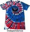 Great Beard Great Responsibility Patriotic Tie Dye Shirt