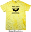 Great Beard Great Responsibility Spider Tie Dye Shirt