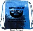 Great Beard Great Responsibility Tie Dye Bag