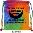 Great Beard Great Responsibility Tie Dye Bag