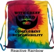 Great Beard Great Responsibility Tie Dye Bag