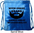 Great Beard Great Responsibility Tie Dye Bag