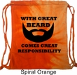 Great Beard Great Responsibility Tie Dye Bag