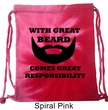 Great Beard Great Responsibility Tie Dye Bag