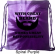 Great Beard Great Responsibility Tie Dye Bag