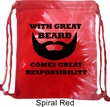 Great Beard Great Responsibility Tie Dye Bag
