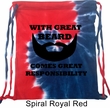 Great Beard Great Responsibility Tie Dye Bag