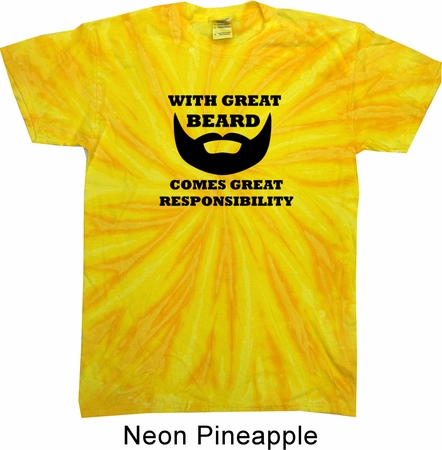 Great Beard Great Responsibility Twist Tie Dye Shirt