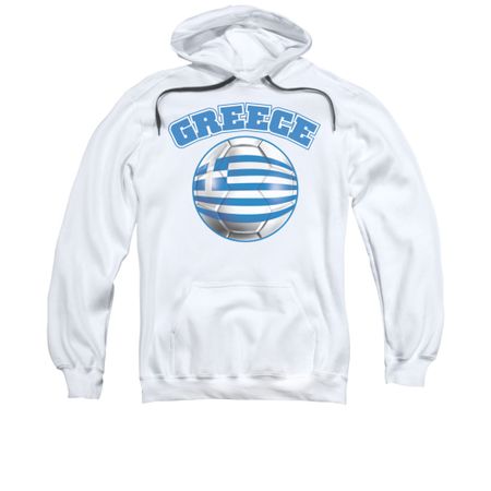 Greece Soccer Futbol Hoodie Sweatshirt White Adult Hoody Sweat Shirt
