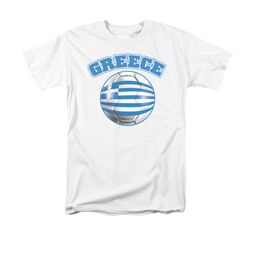 Greece Soccer Futbol Shirt Adult White Tee T-Shirt