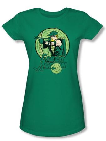 Green Arrow Juniors T-shirt - DC Comics Kelly Green Tee