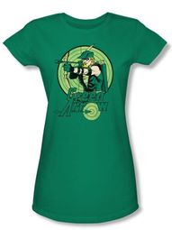 Green Arrow Juniors T-shirt - DC Comics Kelly Green Tee Green Arrow Juniors T-shirt - DC Comics Kelly Green Tee