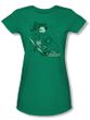 Green Arrow Juniors T-shirt - The Emerald Archer Kelly Green Tee