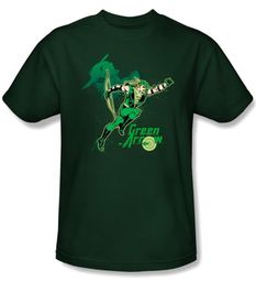 Green Arrow Kids T-shirt - In Action Hunter Green Tee Youth Green Arrow Kids T-shirt - In Action Hunter Green Tee Youth