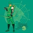Green Arrow T-shirt - Arrow Target DC Comics Adult Kelly Green Tee