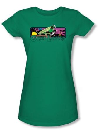 Green Lantern Juniors T-shirt Cosmos Kelly Green Tee