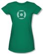 Green Lantern Juniors T-shirt GL Little Logos Kelly Green Tee