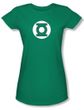 Green Lantern Juniors T-shirt Green Lantern Logo Kelly Green Tee