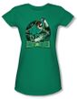 Green Lantern Juniors T-shirt In The Spotlight Kelly Green Tee
