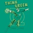 Green Lantern Juniors T-shirt Think Green Girly Tee Kelly Green