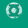 Green Lantern Kids Shirt Distressed Lantern Logo Kelly Green Youth Tee