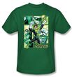 Green Lantern Kids Shirt Panels Justice League Kelly Green Youth Tee