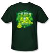 Green Lantern Kids T-shirt Green Flames Youth Hunter Green Tee