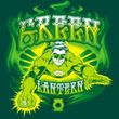 Green Lantern Kids T-shirt Green Flames Youth Hunter Green Tee