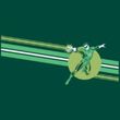 Green Lantern Kids T-shirt Lantern Stripe Logo Hunter Green Youth Tee