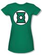 Green Lantern Logo Juniors T-shirt - Kelly Green Tee